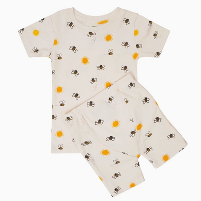 "My Jammies" Organic Kids' Pajamas - Short- Bees|202600