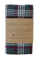 Mebie Baby - Green Plaid Stretch Swaddle|108704