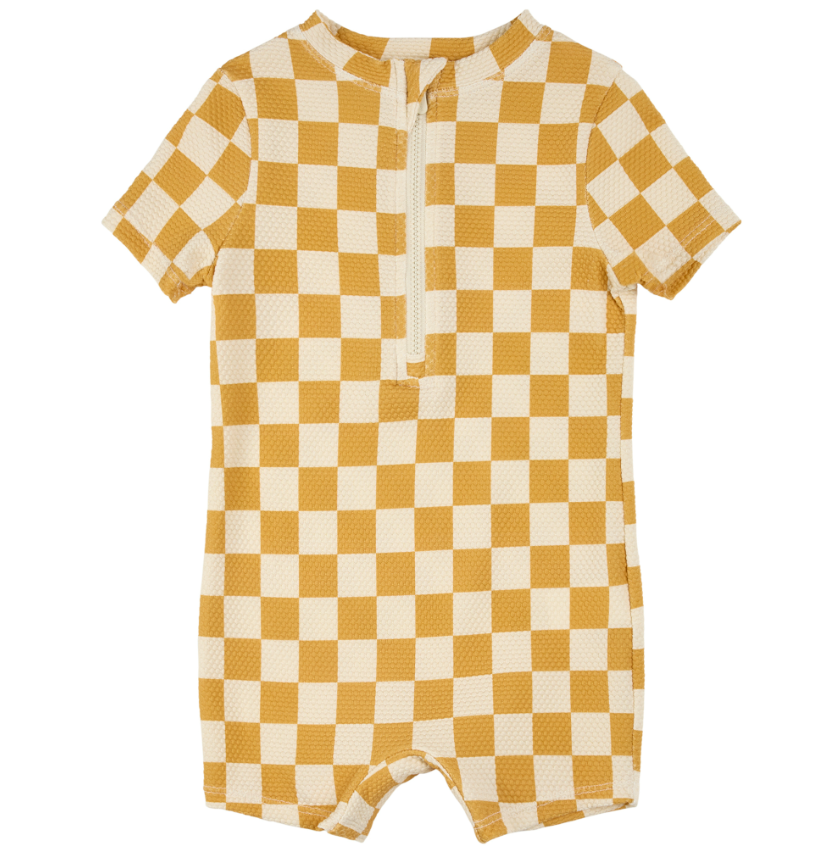 Petit Lem - Swim Yellow Checks|190406