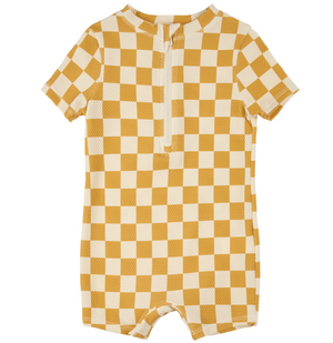 Petit Lem - Swim Yellow Checks|190406
