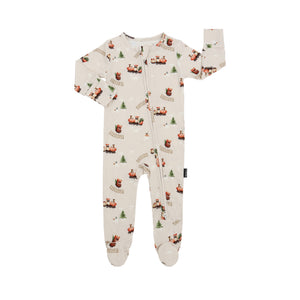 Belan.J - Footed Zipper Sleeper - Trains