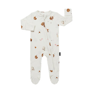 Belan.J - Footed Sleeper - Milk & Cookies