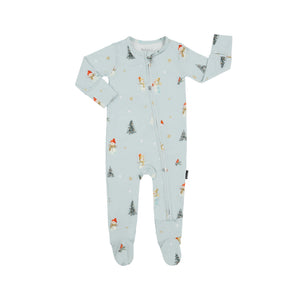Pre Sale: Belan.J - Footed Zipper Sleeper - Snowmen