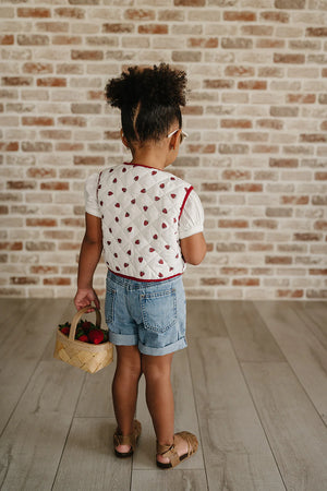 Mebie Baby - Strawberry Quilted Vest