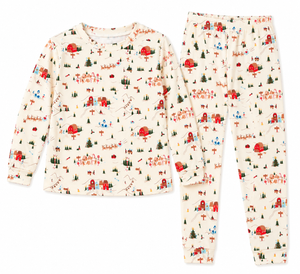 Roobear - Two-Piece Christmas Village Holiday PJs