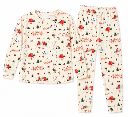 Roobear - Two-Piece Christmas Village Holiday PJs